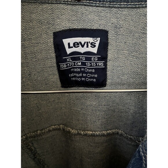 Levi's Children's Youth Blue Denim Jacket Button Up Size XL - Picture 2 of 6